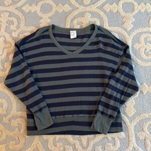 Aerie Striped Shirt in Blue and Green